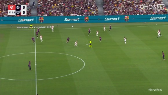 赛季首个丢球！孔德被一步趟过，加西亚助攻卡梅洛破门！【独家看西甲就在咪咕】